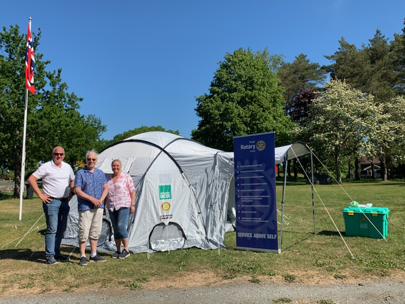 Shelterbox på bygdedagen, Rygge Bygdetun 4.juni